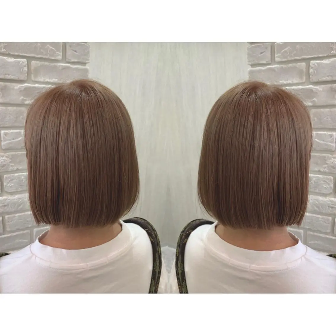 ショート カラー ヘアカラー 🫧透け感⋆艶髪💎 山口アヤカのヘアスタイル