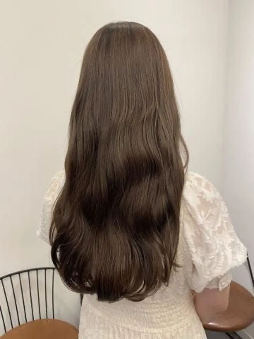 ロング カラー ベージュカラー ブリーチ 透明感カラー ダブルカラー ブリーチなしカラー ルナ🌛 🛌のヘアスタイル