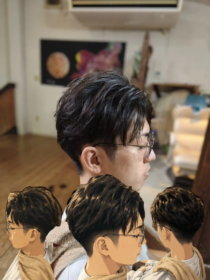 メンズ カット タカハシ ユウヤのヘアスタイル