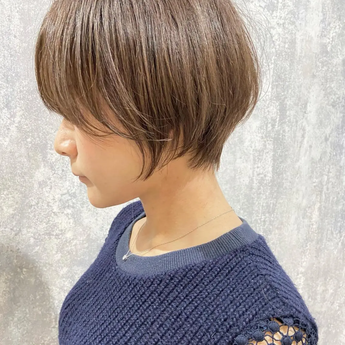 ショート 丸みショート ボブ 髪質改善 韓国風ヘア レイヤーカット suii..hair designのヘアスタイル