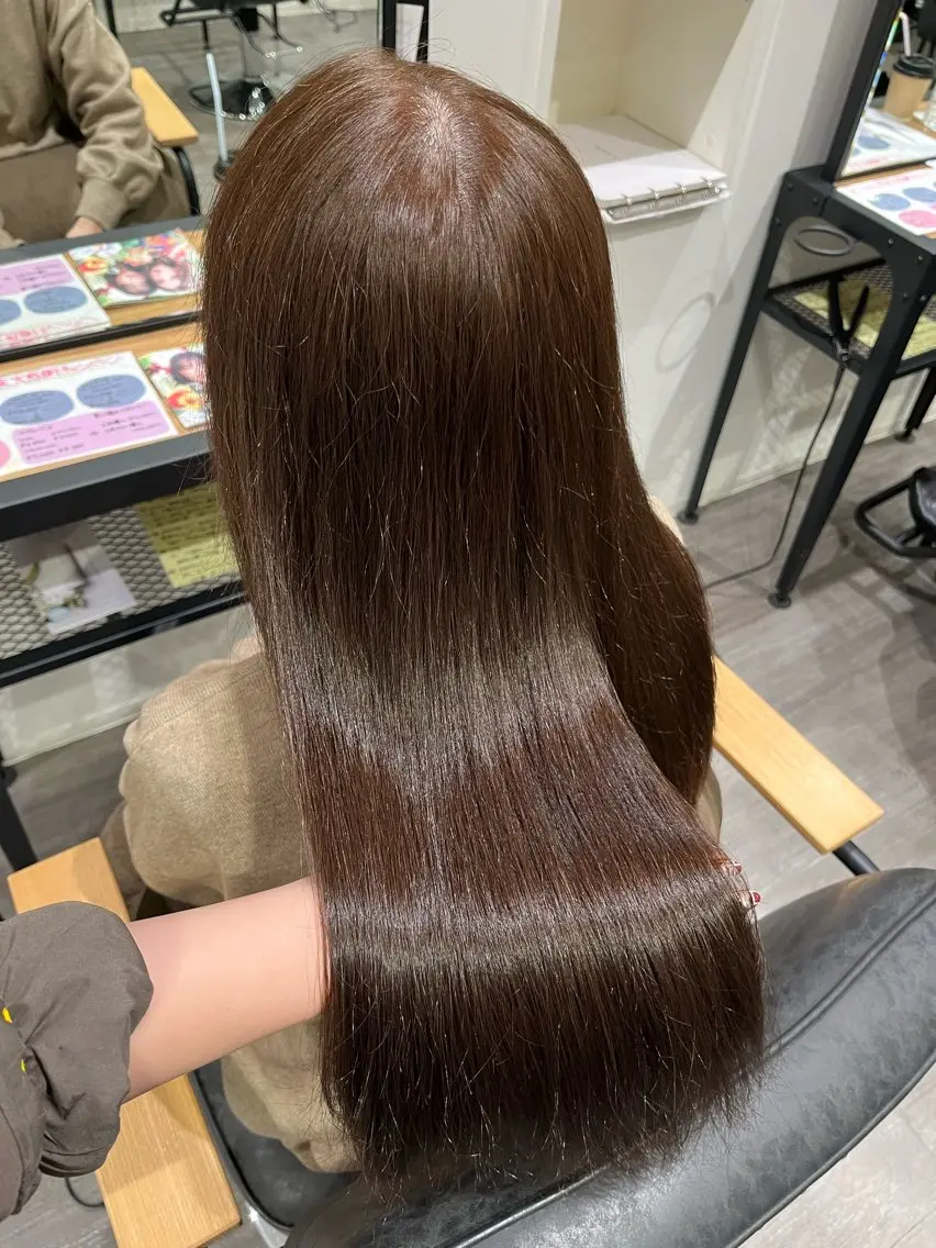 ロング カラー ショコラグレージュ グレージュ cocotte 💟草間紫音💟のヘアスタイル