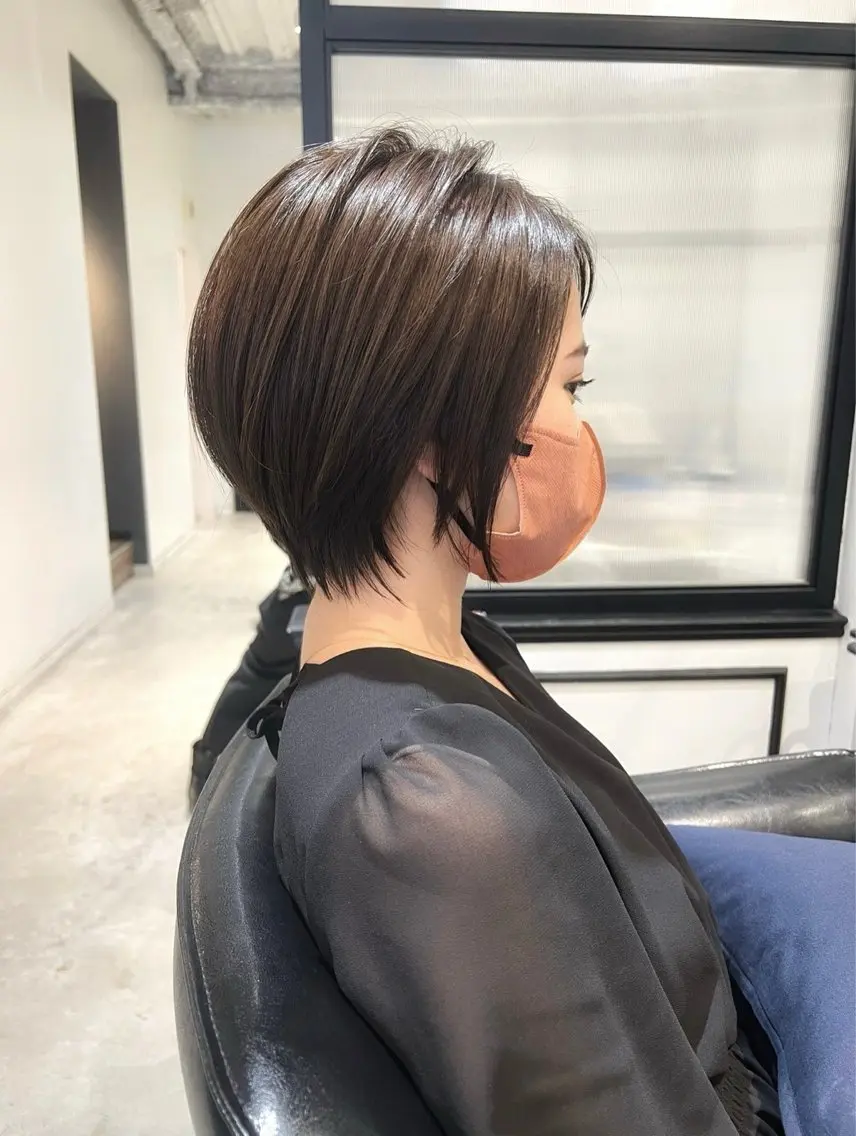 ショート カラー ヘアアレンジ カット ヘアカラー TR付きカット無料✨ ✨いのうえもなみのヘアスタイル
