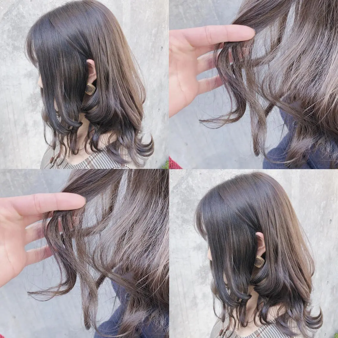 セミロング カラー ヘアアレンジ メンズ キッズ メンズブリーチ アッシュ ブリーチ ブリーチなしカラー ヘアカラー トリートメント 💟Chloe原宿店 🩶ハイトーンのヘアスタイル