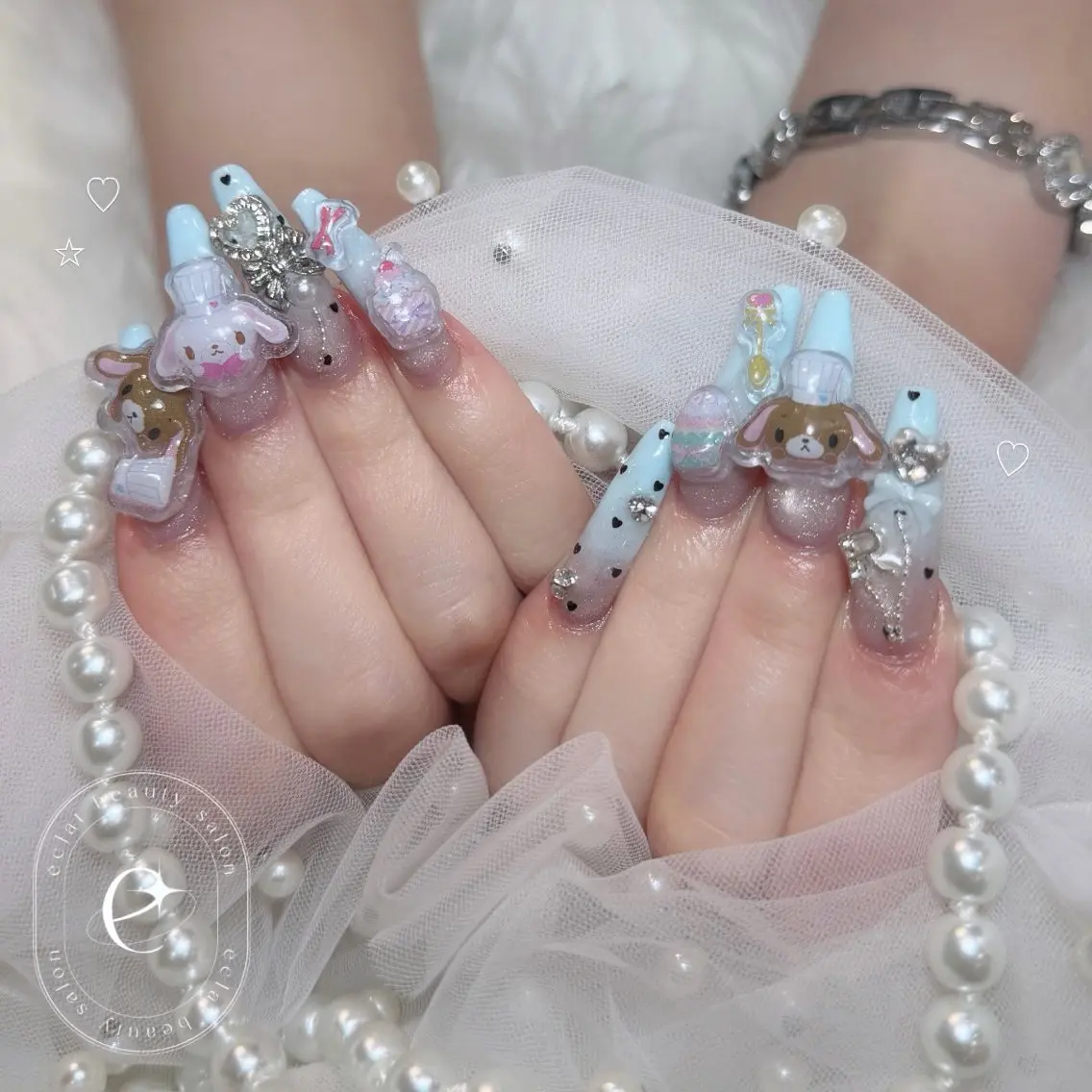 ネイル 持ち込み ハンドネイル eclat Kaedeのネイルデザイン