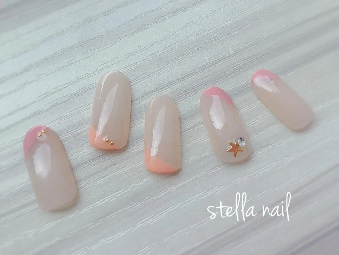 ネイル ハンドネイル privatesa lon☆stellaのネイルデザイン