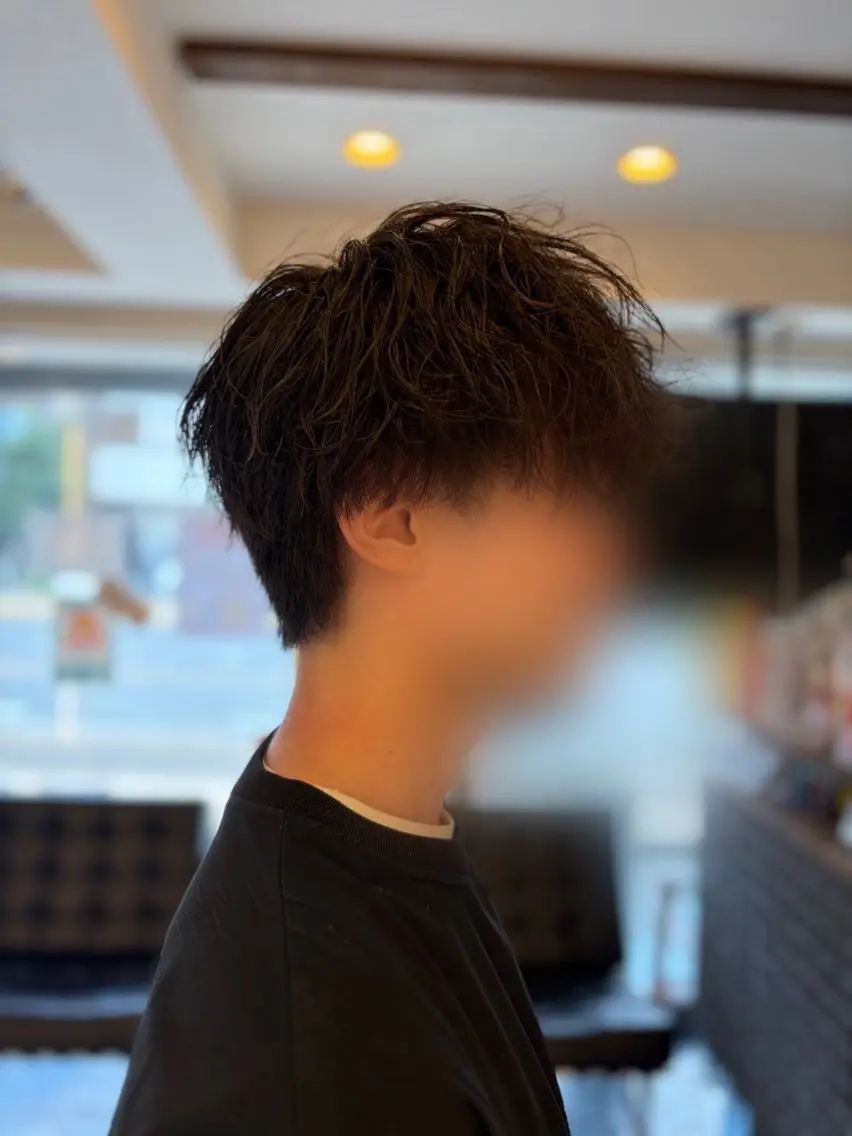 ショート メンズ メンズパーマ メンズツイストパーマ ツイストパーマ カット パーマ 中村 立のヘアスタイル