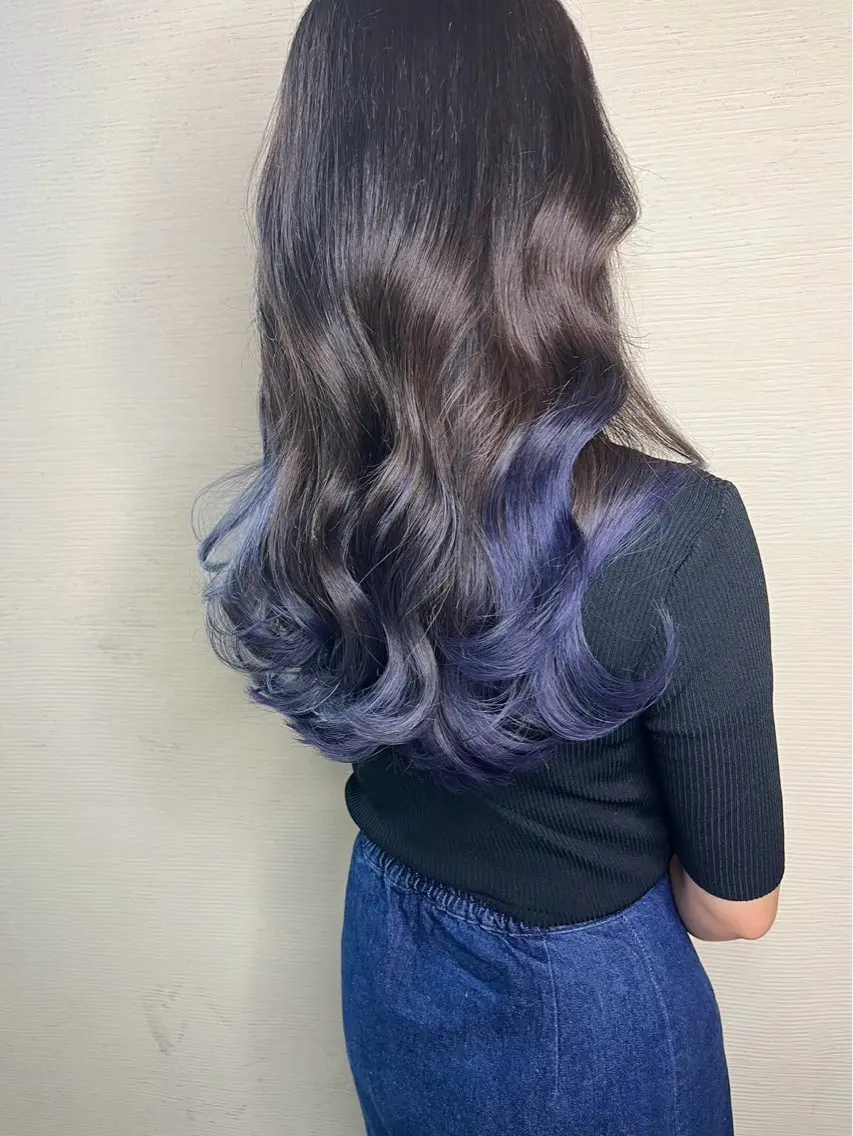 ロング ヘアカラー トリートメント 透明感カラー/ レイヤー/箕浦 稜真のヘアスタイル