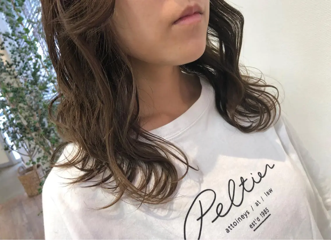 ミディアム カラー ヘアアレンジ ❣️倉敷❣️美髪 カラー能登一成のヘアスタイル