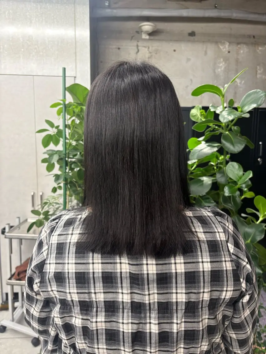 セミロング 🎀【暖色艶カラー】 MIHO🎀のヘアスタイル