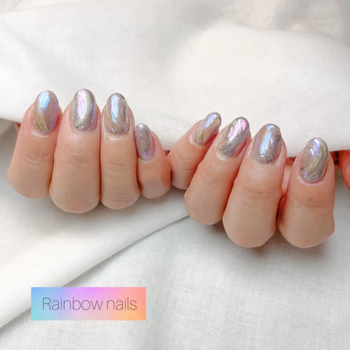 ネイル Rainbow nailsくろちゃんのネイルデザイン