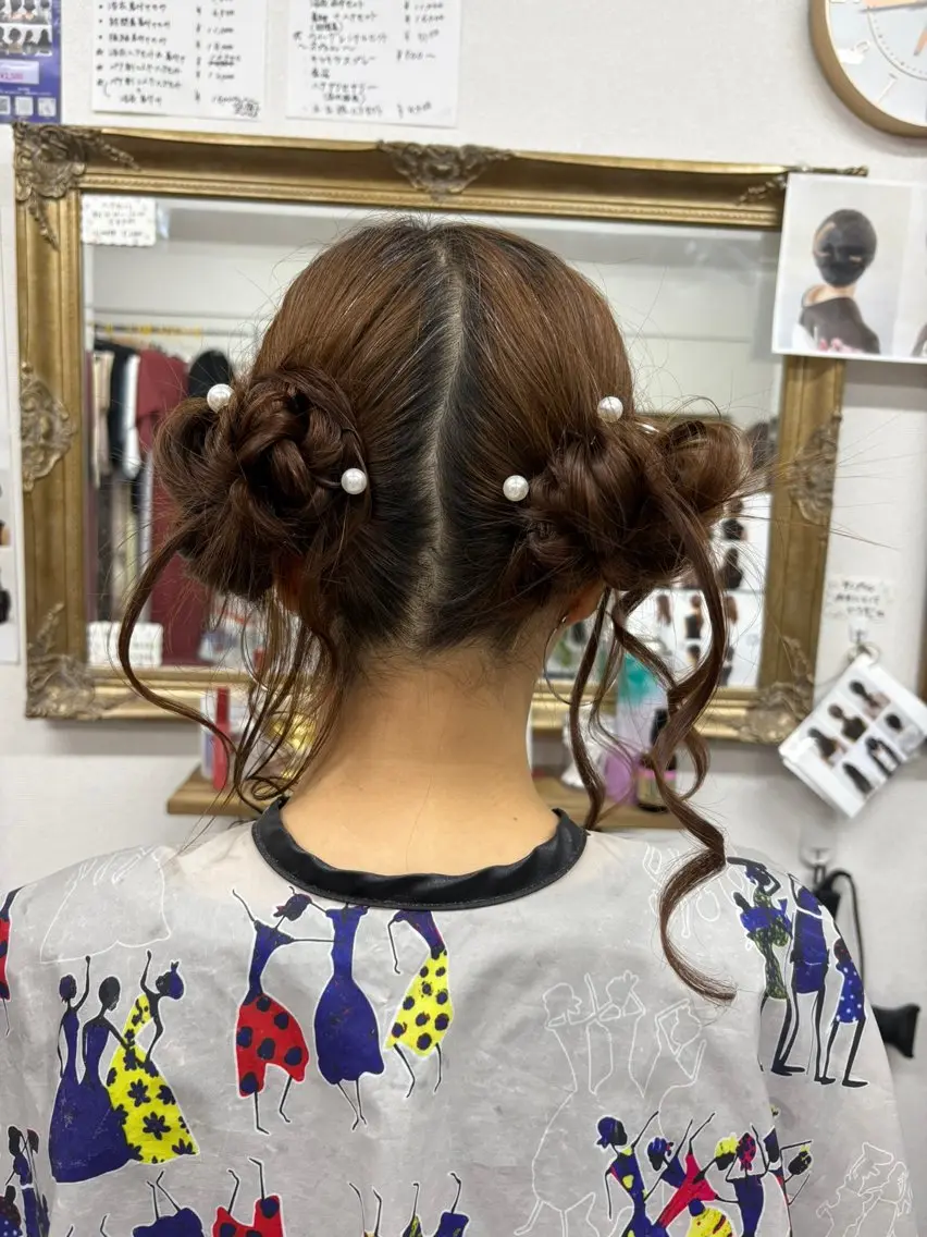 ヘアアレンジ 結婚式・ブライダル ヘアサロン ミカヅキのヘアスタイル