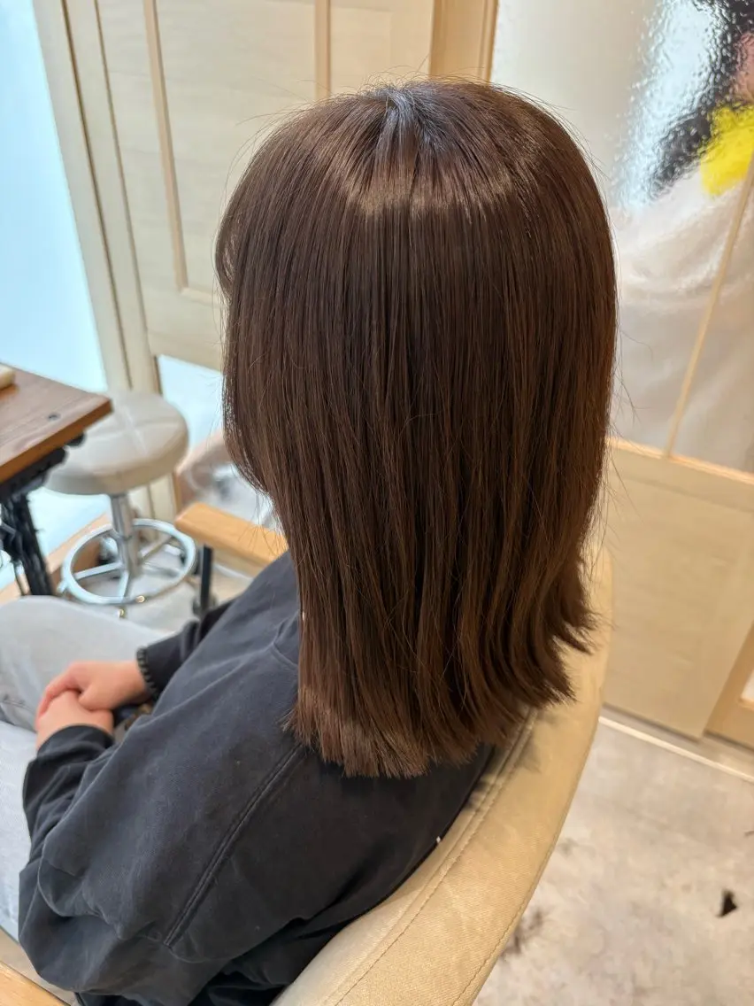 ミディアム カラー カット ヘアカラー マコ ✿︎のヘアスタイル