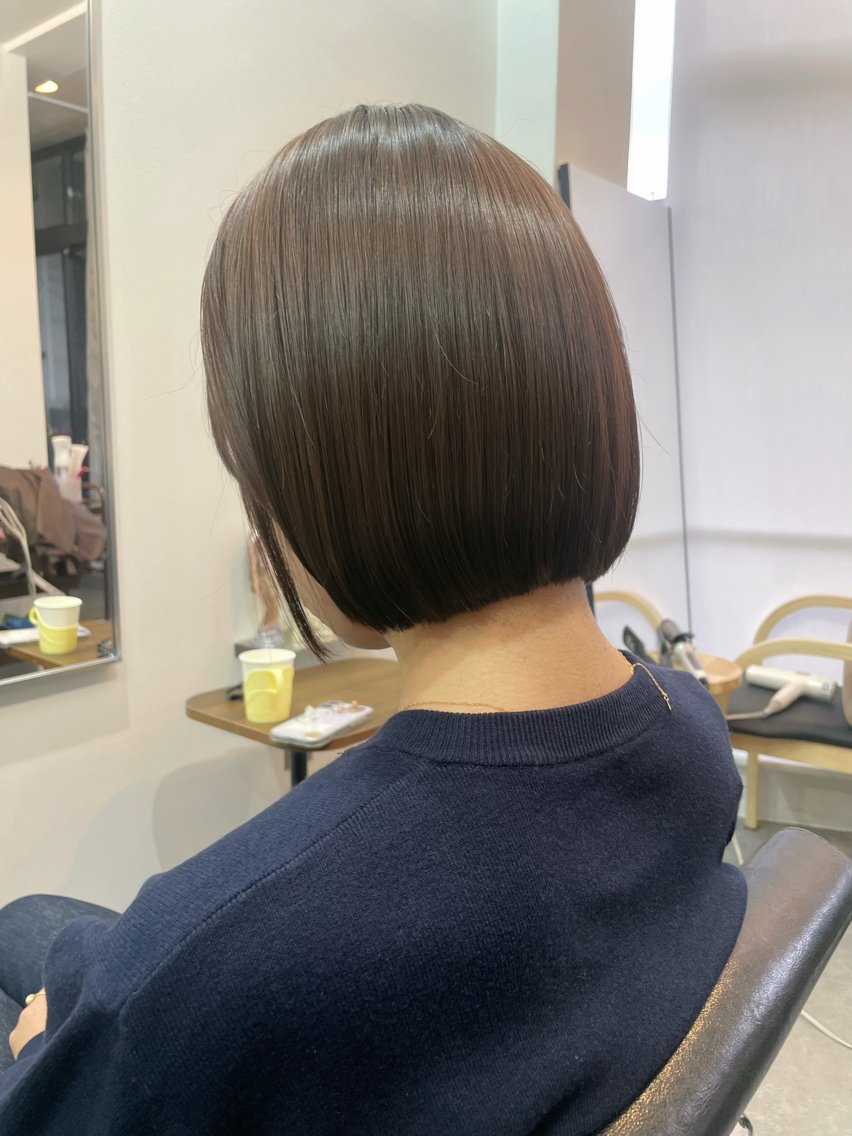 ショート トリートメント カット 縮毛矯正 似合わせカット/ 顔周りカット/まりなのヘアスタイル