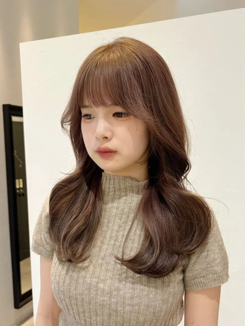 🎍【1月限定】似合わせ顔周りカット+極上トリートメント付き💖コテ巻きヘアセット付き✨の写真