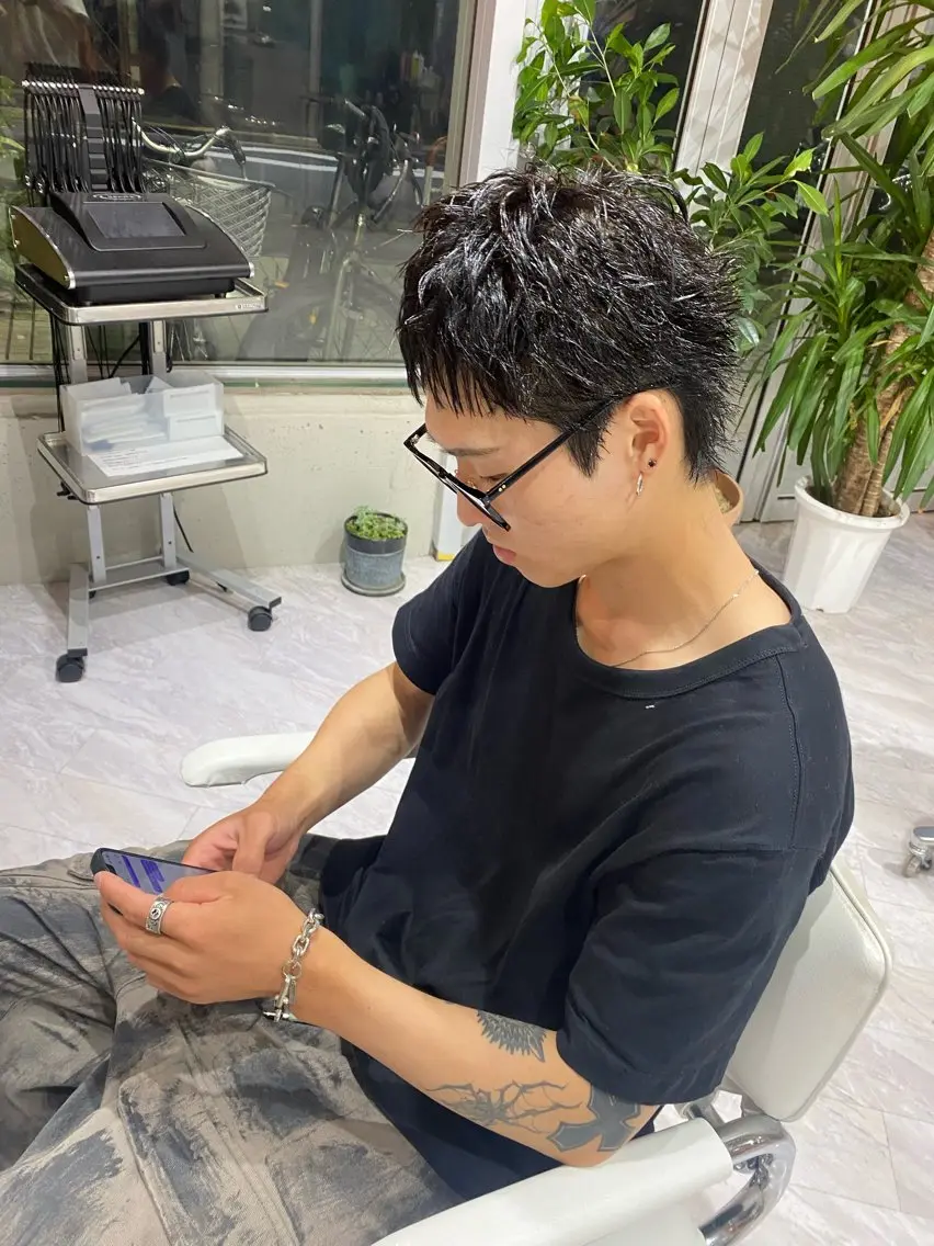 ショート メンズ スパイキーショート ショートヘア カット Riganuts王子 Hayato✂︎のヘアスタイル