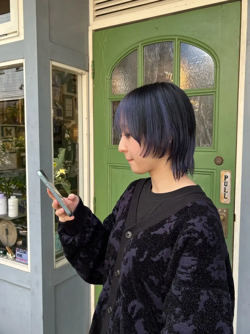 ショート カラー ブリーチ ウルフカット カット ヘアカラー トリートメント ヘッドスパ トレンドパーマ 🌱ショート/緒方椋のヘアスタイル