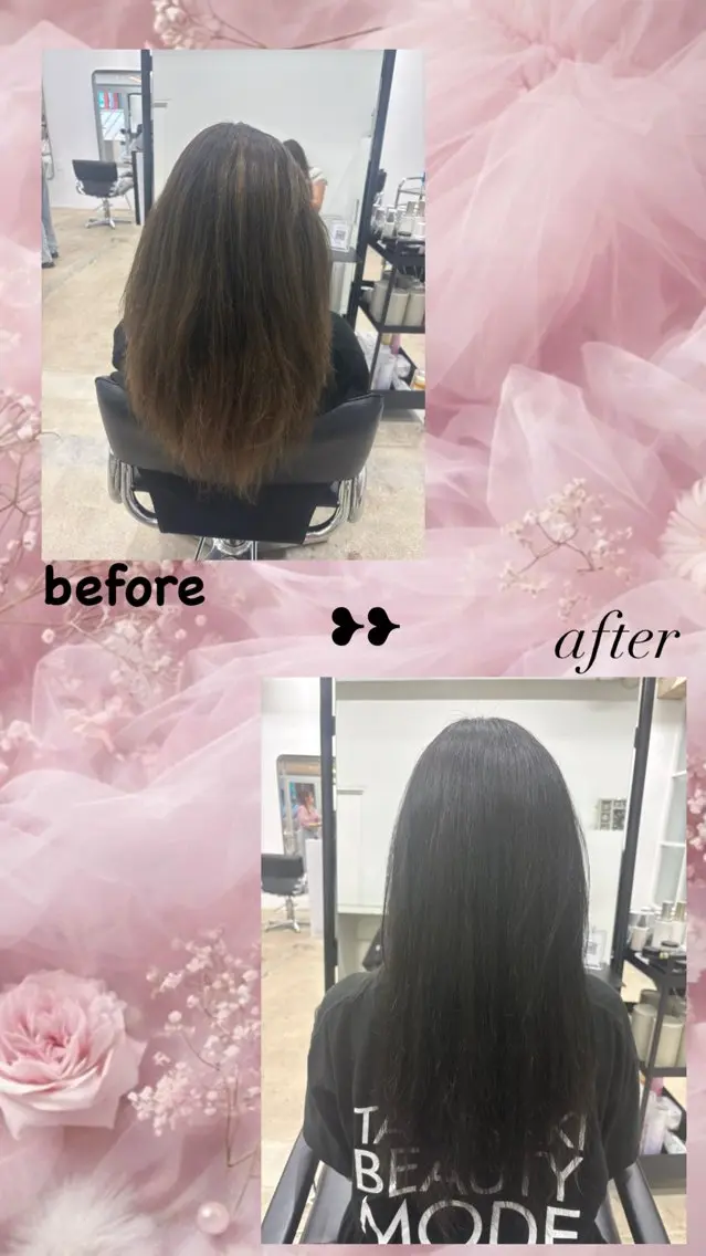 ロング カラー 黒髪 ブルーカラー ブルーブラック しゅう /透明感🫧/高崎のヘアスタイル