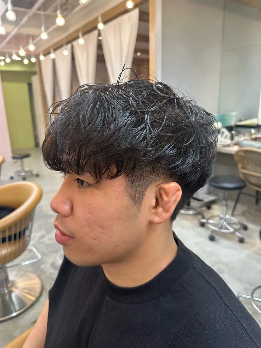 【メンズパーマ🧑‍🦱】カット+デザインパーマ💎　トリートメント付‼️の写真