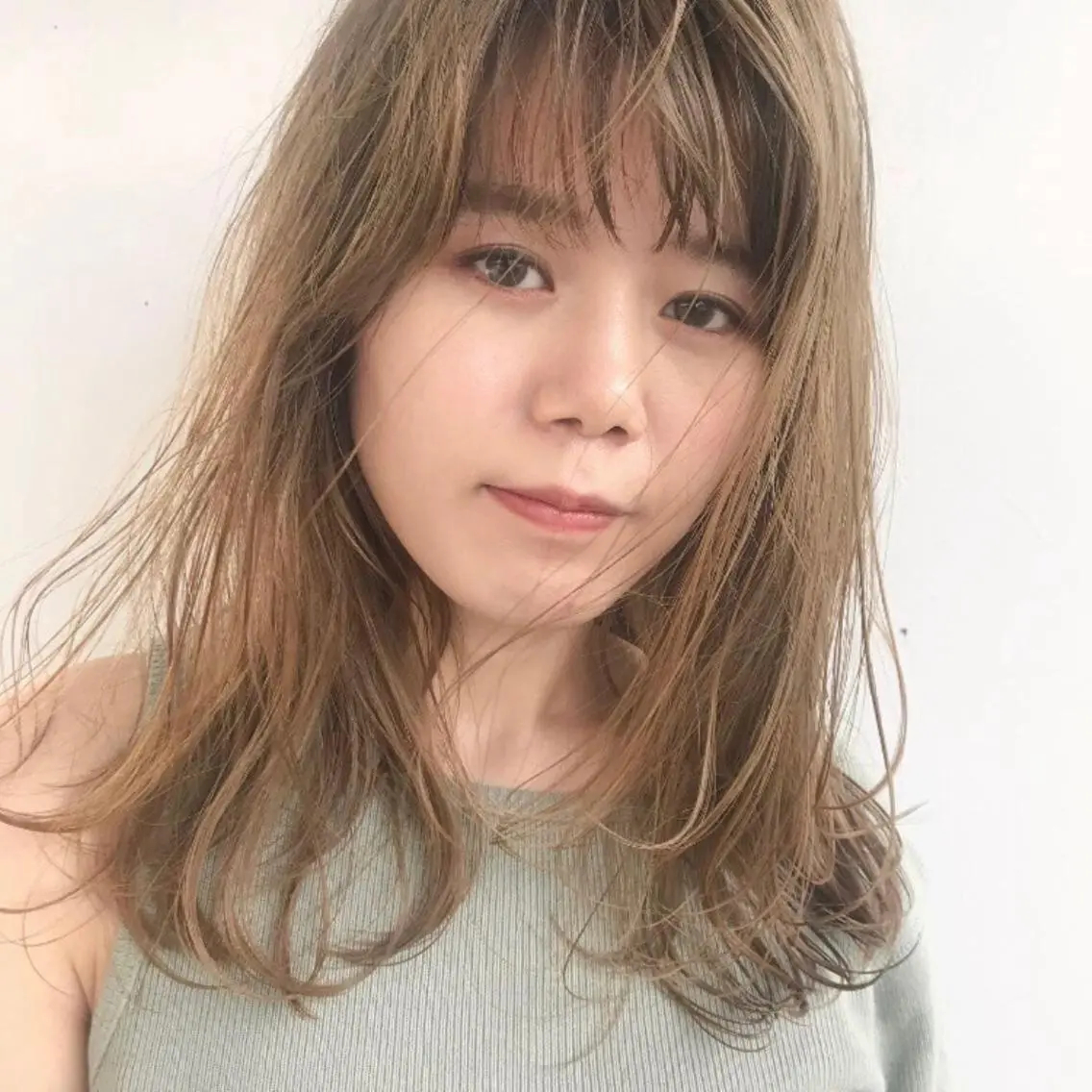 ミディアム カラー 艶カラー⁑ナチュラル ⁑中屋恵美🍃のヘアスタイル