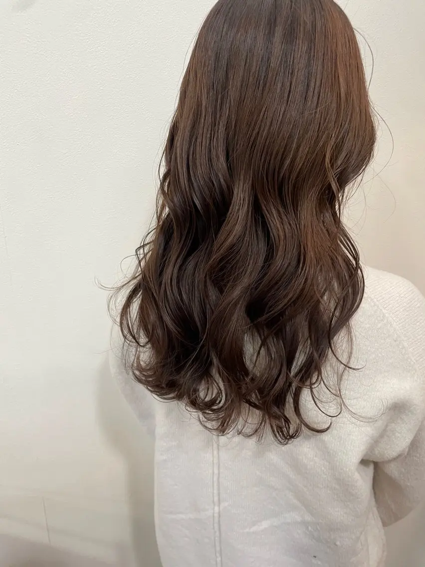ロング カラー ヘアカラー ブランシェ神領店 笹原渚紗のヘアスタイル