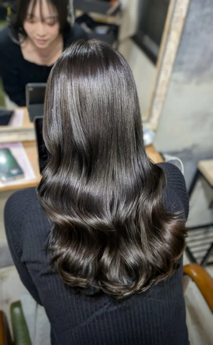 カラー ロング グレージュ LOARK博多  Kiharaのヘアスタイル