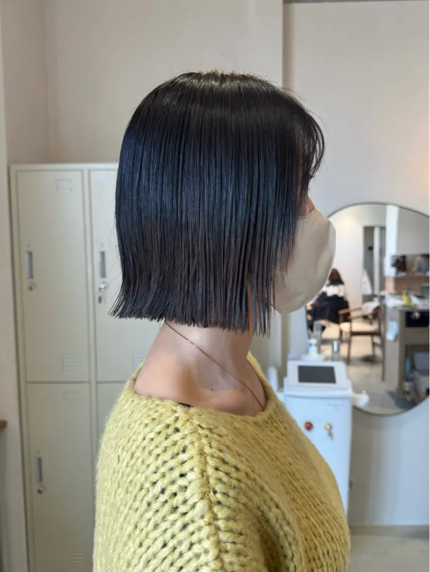 ミディアム ボブ カット トリートメント 村田 茉優のヘアスタイル