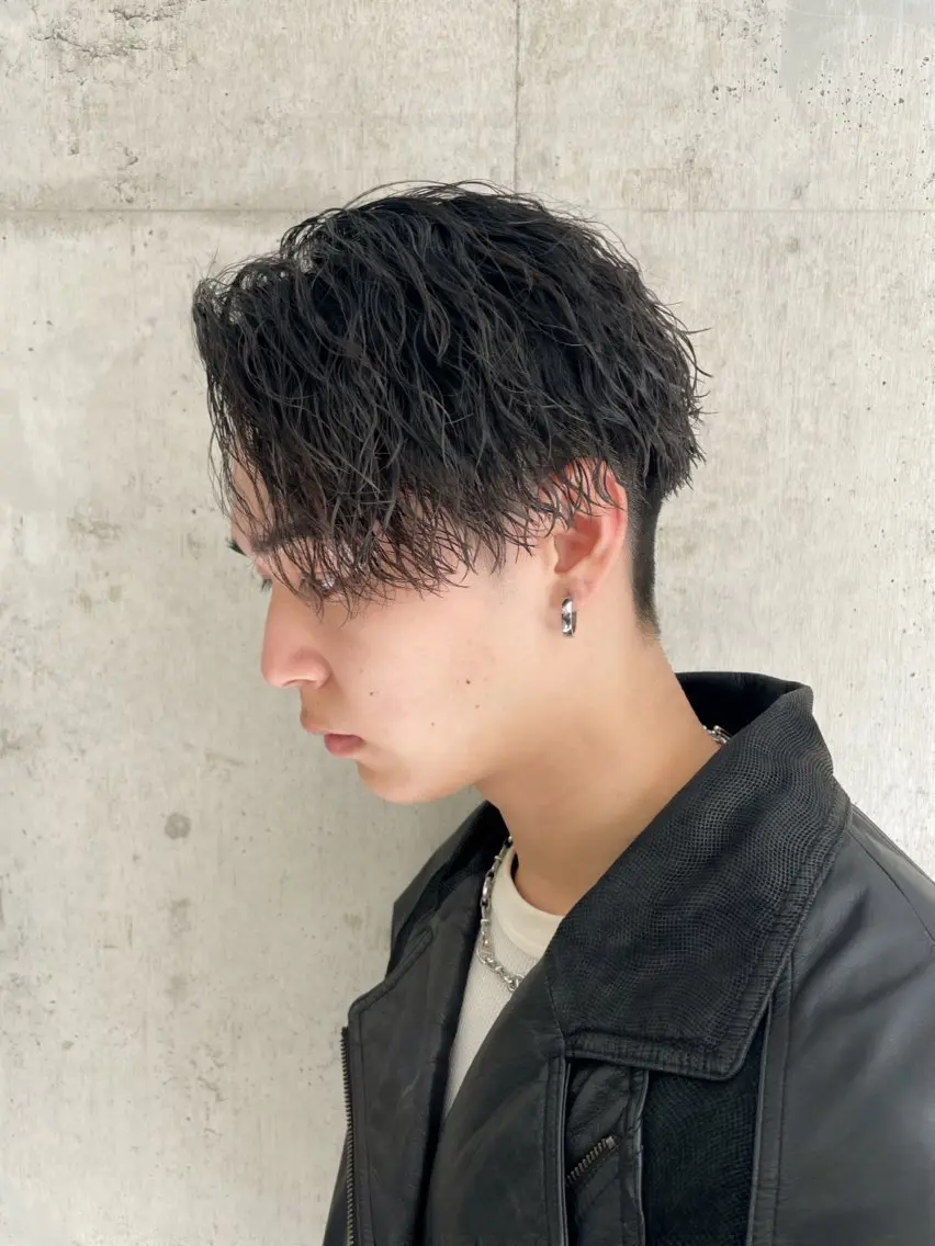 ショート カラー パーマ ヘアアレンジ メンズ カット パーマ トリートメント ヘアセット 亀井隆汰/メンズ専門 パーマ特化美容師のヘアスタイル