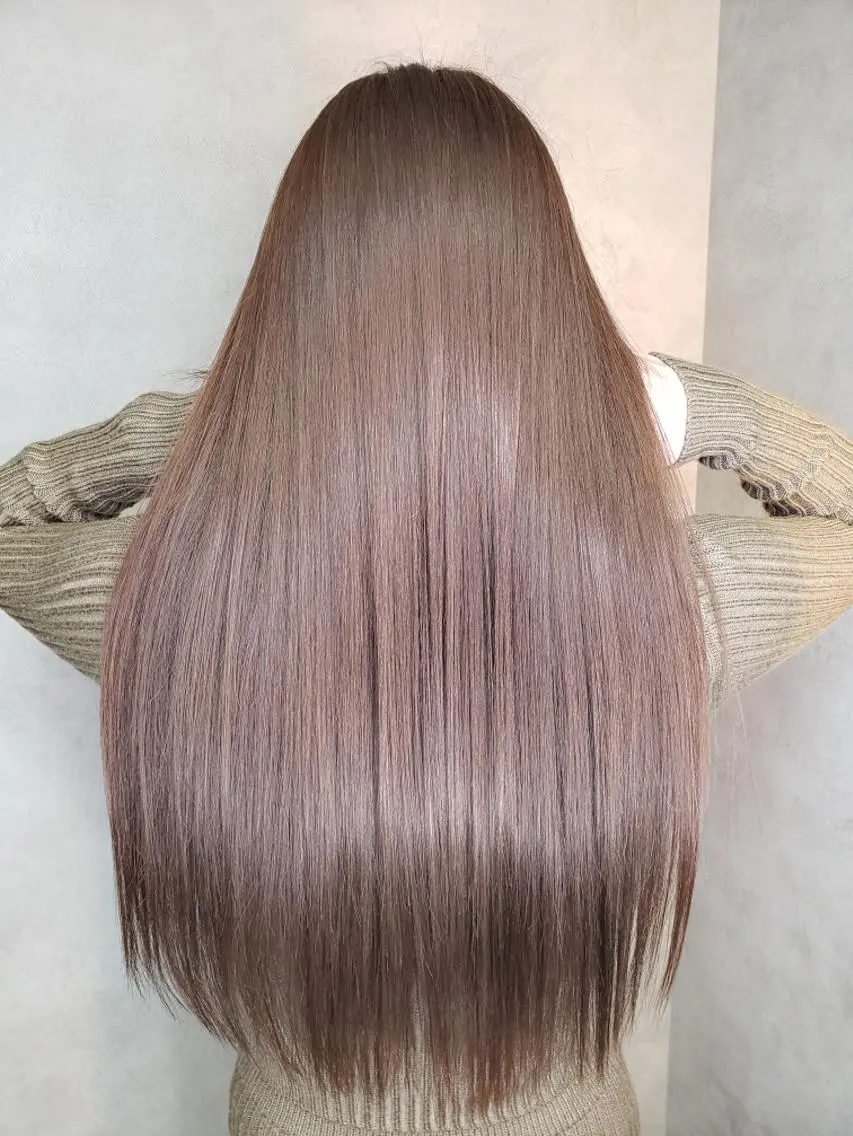 縮毛矯正フルコース♥️縮毛矯正+カット+カラー+TRの写真