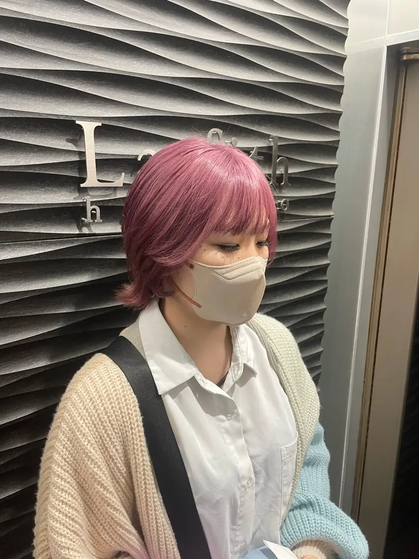 ショート カラーブリーチ特化 石原勇希のヘアスタイル