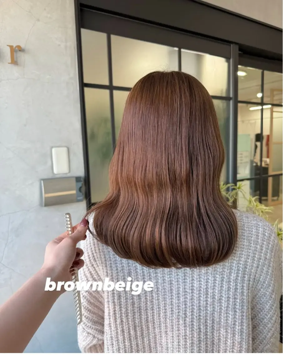 ミディアム カット ヘアカラー トリートメント ヤマダレナ/個室/ 透明感艶カラー😽✨のヘアスタイル
