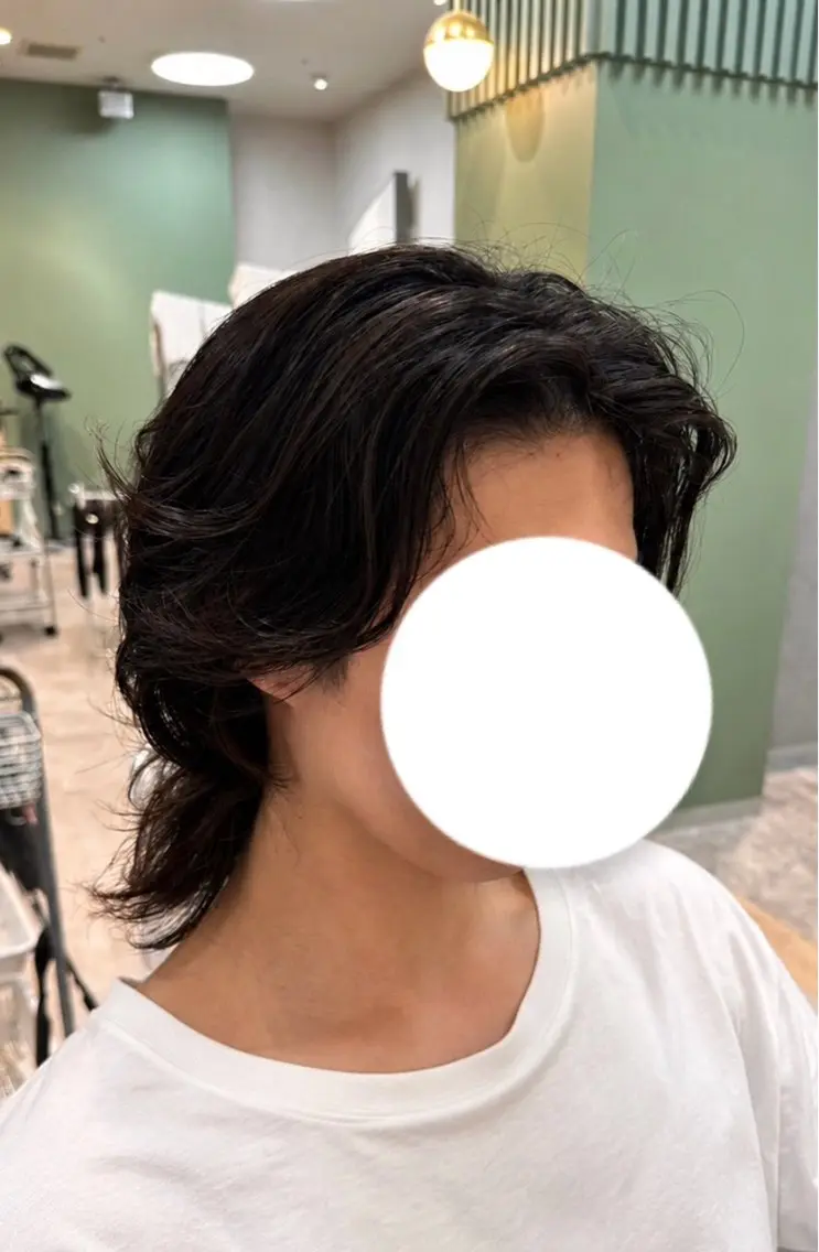 パーマ メンズ メンズパーマ カット パーマ 奥田 杏夏のヘアスタイル