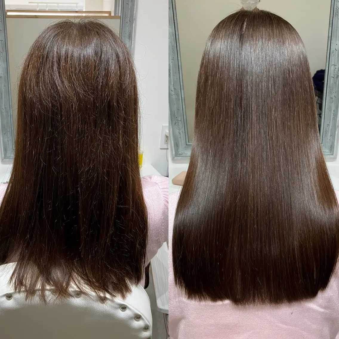 ロング 縮毛矯正 髪質改善 moriのヘアスタイル