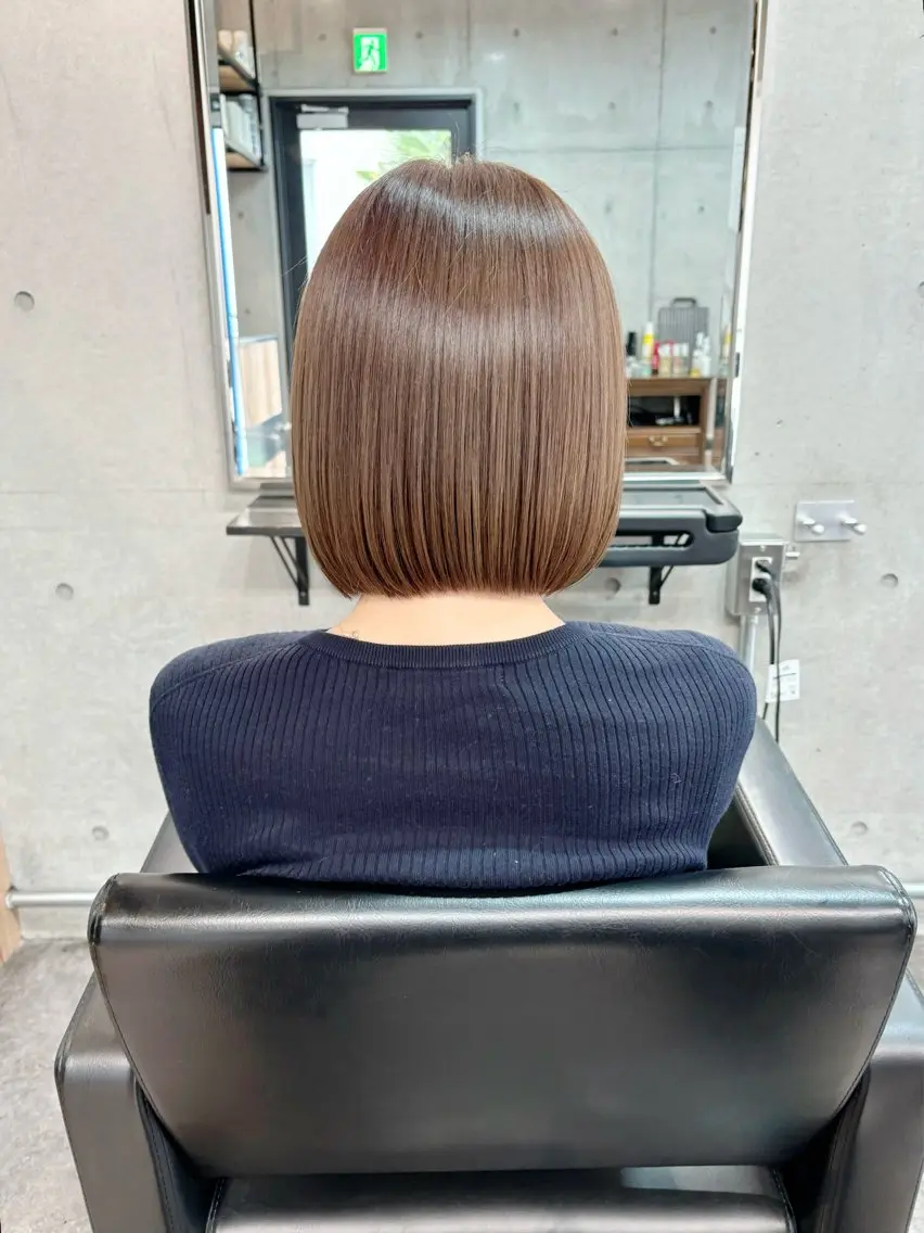 ショート カラー パーマ ボブ ショートヘア 縮毛矯正 カット ヘアカラー 縮毛矯正 トリートメント ショートボブ髪質改善 縮毛矯正のプロ山道潤のヘアスタイル