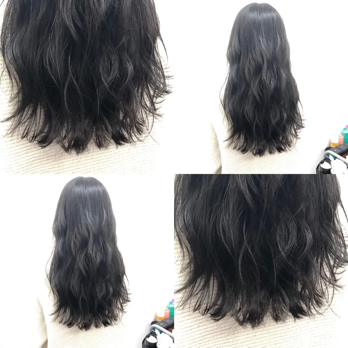 セミロング カラー パーマ ヘアアレンジ メンズ キッズ 上品＆韓国風 🥀海心🥀のヘアスタイル