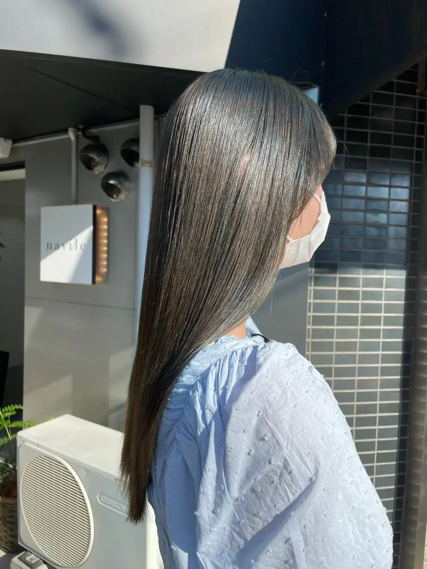【ダメージが気になる方にオススメ◎】カット+カラー+10step高濃度ケラチンTRの写真