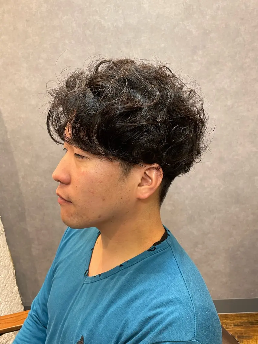 パーマ メンズ メンズパーマ カット パーマ トリートメント ツヤ美髪💐 髪質改善/高山愛来のヘアスタイル