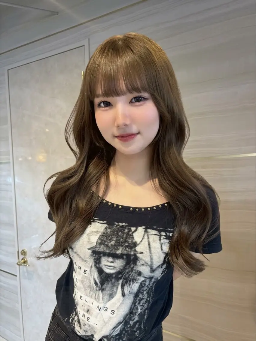 ロング カラー ヘアカラー トリートメント 🎀りな🎀透明感 カラー特化大宮のヘアスタイル