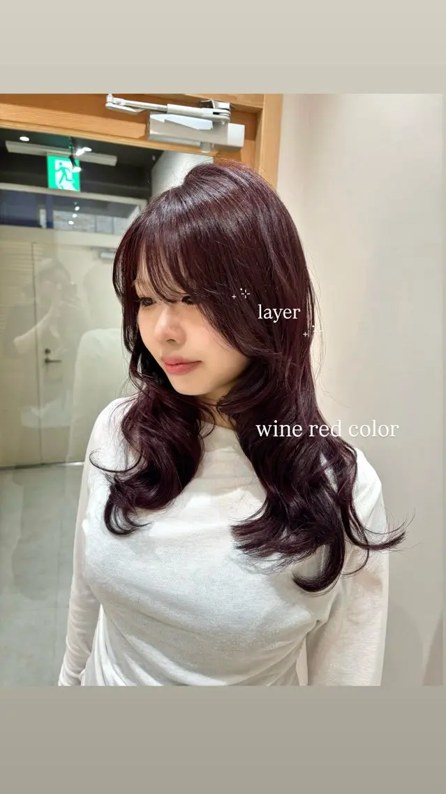 ロング カラー ヘアカラー トリートメント ヘッドスパ ヘアセット 透明感カラー・レイヤ ー🎀amika🎀のヘアスタイル