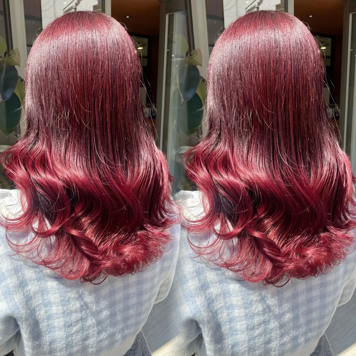セミロング カラー ブリーチなしカラー kana🐱のヘアスタイル
