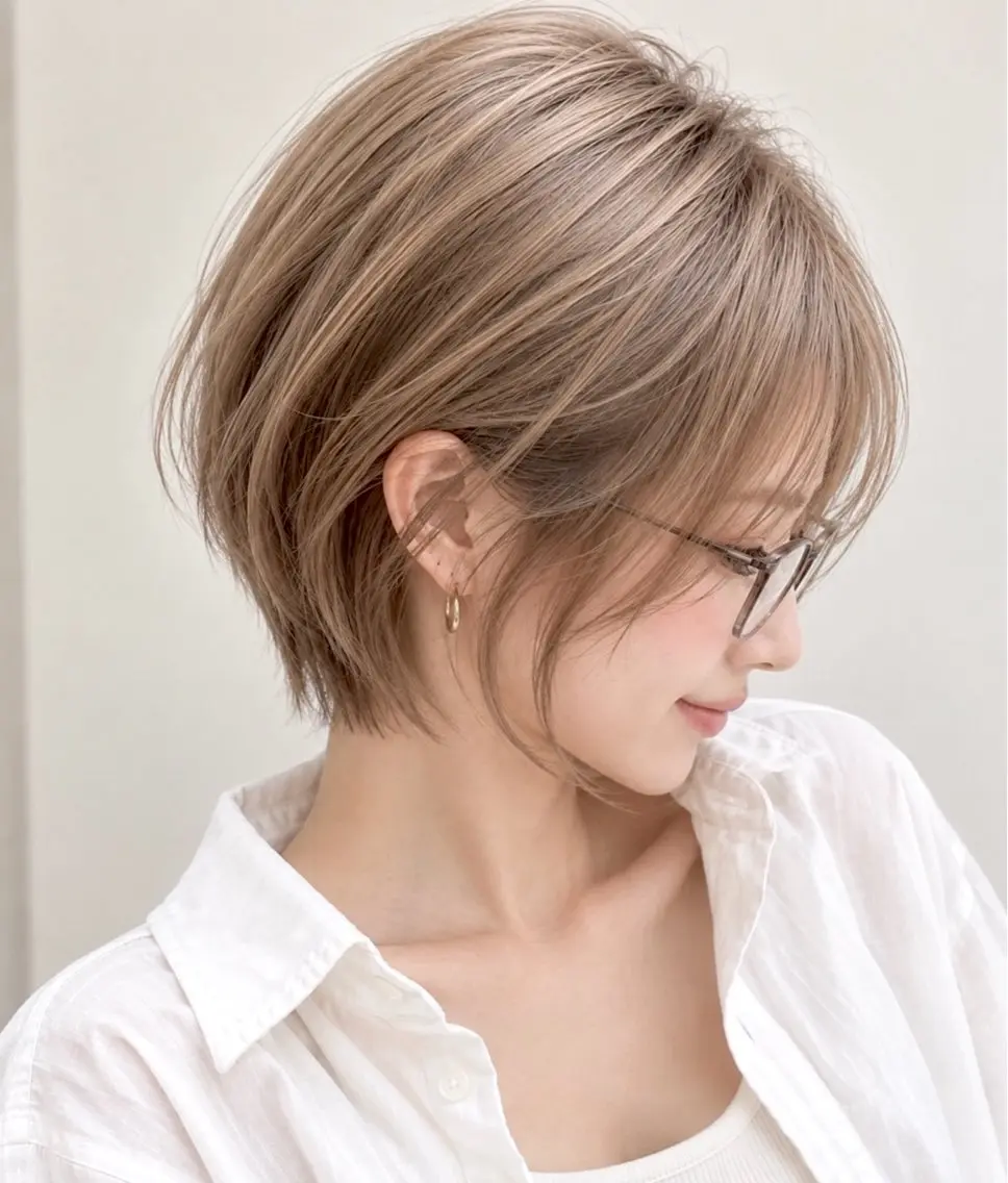 ショート カラー ヘアカラー m ā l o. マァロのヘアスタイル