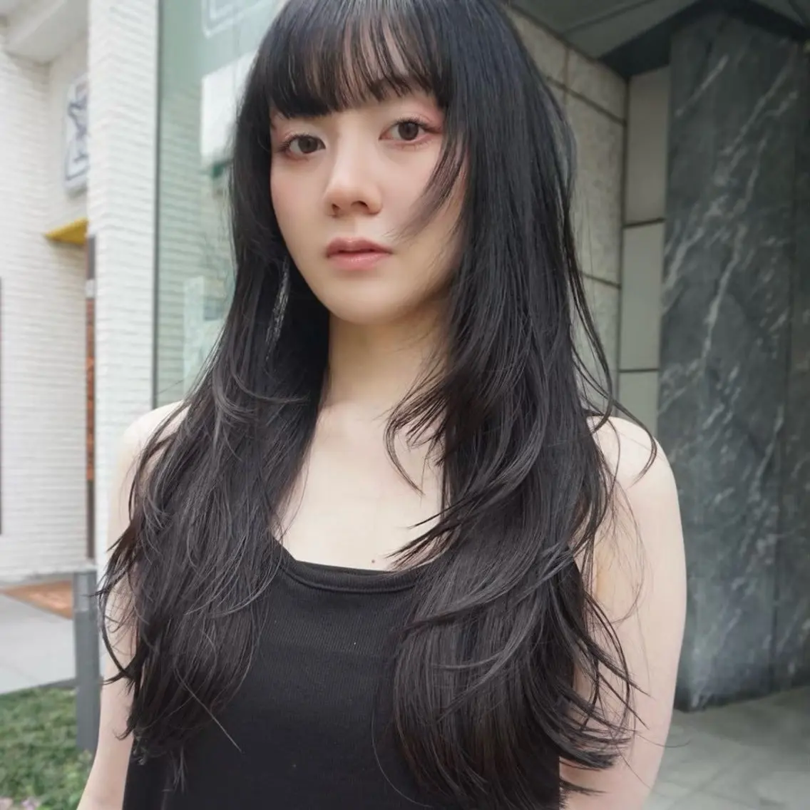 ロング カラー カット DEAN JECYのヘアスタイル