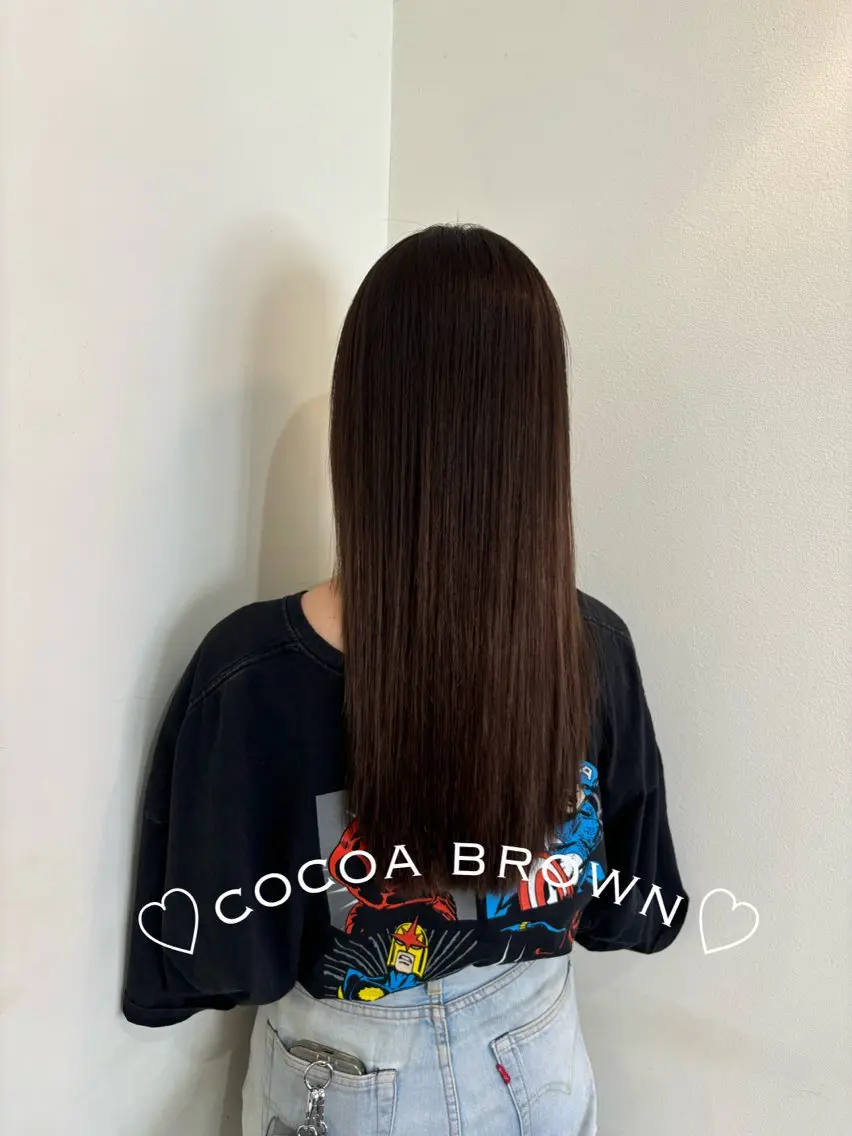 ロング カラー 黒髪 ケアカラー ダブルカラー カット ヘアカラー トリートメント 🍒桜井 優華🍒のヘアスタイル