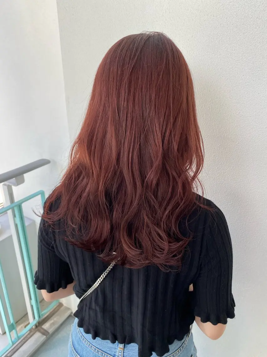 セミロング カラー ブリーチ ブリーチなしカラー ヘアカラー トリートメント LUVISM新潟🎀 透明感カラー/ミユのヘアスタイル