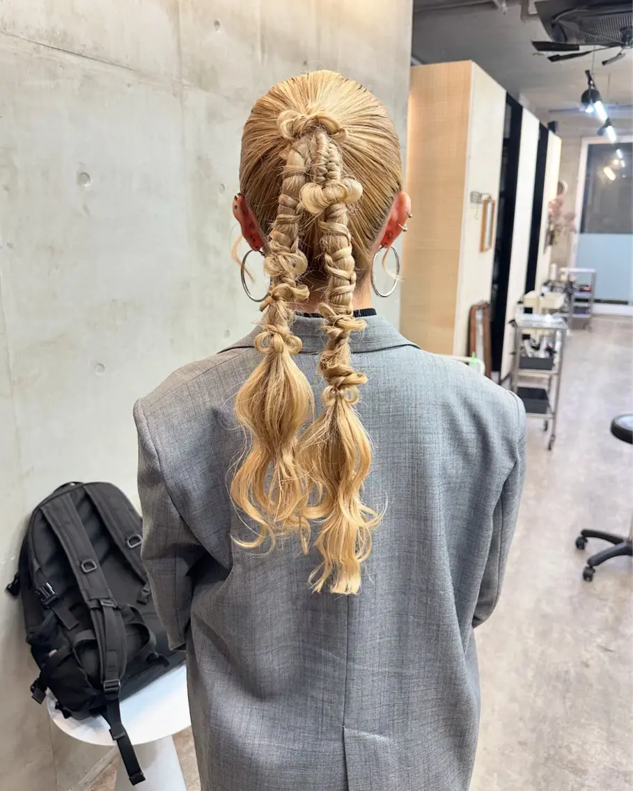 ロング ヘアアレンジ オレンジブラウン ヘアセット カットモデル募集中 ／HARUKA🎀のヘアスタイル