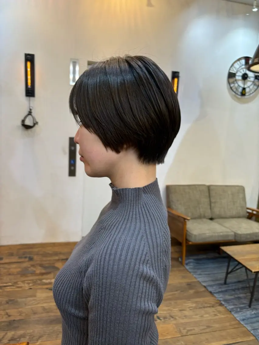 ショート ショートヘア 似合わせカット‪// 鶴我万唯華のヘアスタイル