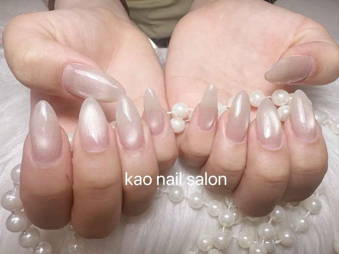 ネイル ハンドネイル kao nail マグネット/長さだしのネイルデザイン