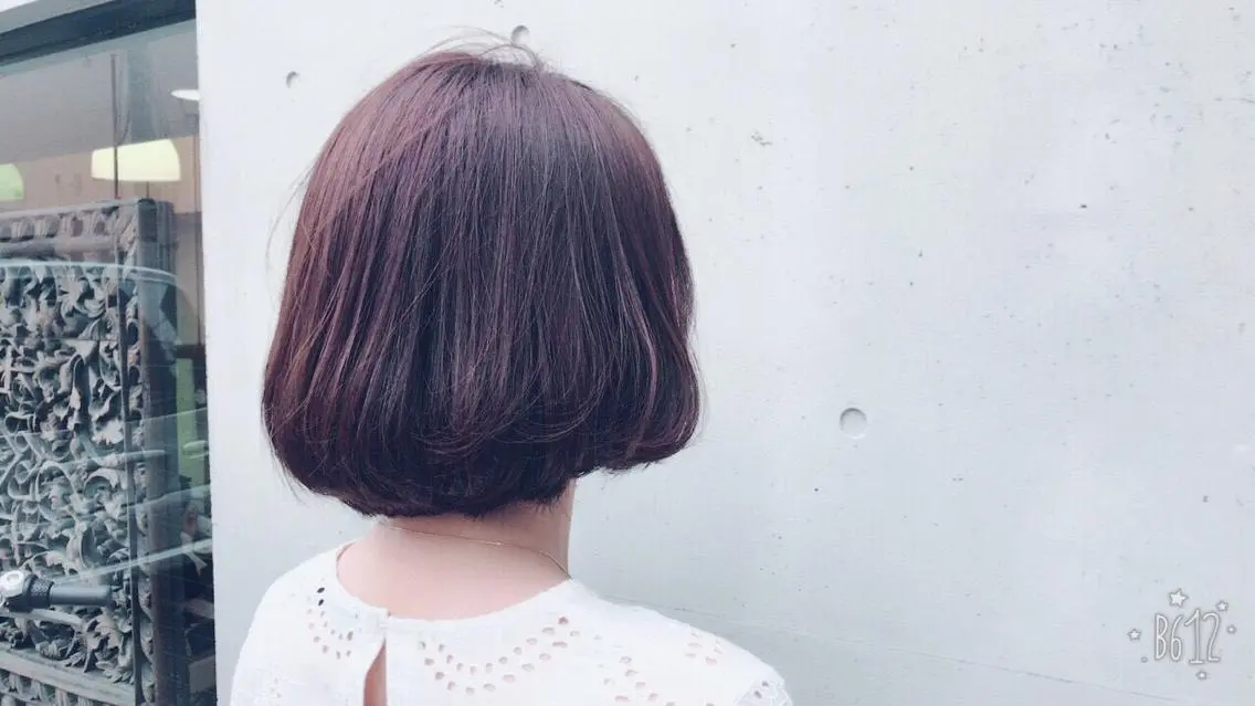 ショート ニュアンスパーマ/ レイヤー/茶屋町のヘアスタイル