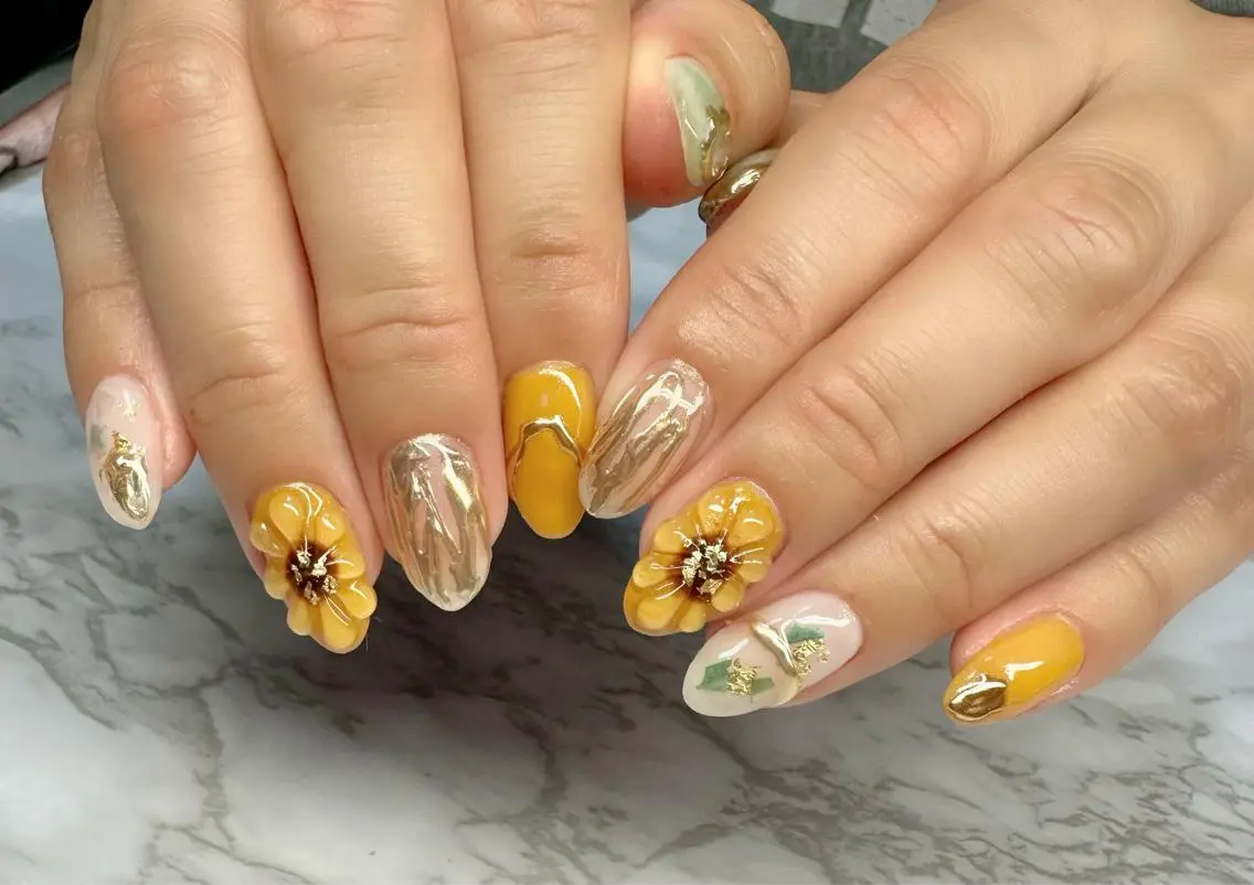ネイル アートネイル ニュアンスネイル 夏ネイル Mai’s nailのネイルデザイン