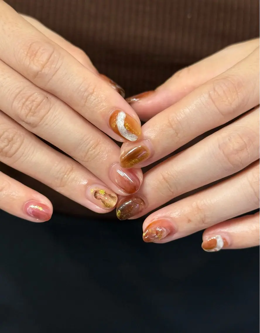 ネイル ハンドネイル フットネイル kiii.__ ✴︎*のネイルデザイン