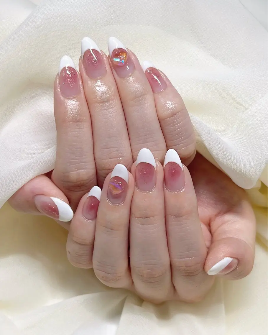 ネイル チークネイル シンプルネイル nail salon MUAのネイルデザイン